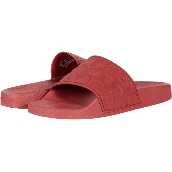 COACH Men's Signature Pool Slides - Picture 1 of 8